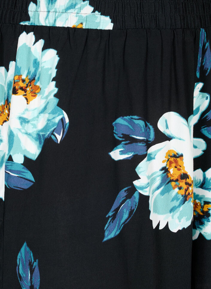 Short ample en viscose, Black Big Flower, Packshot image number 2