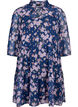 Tunique à imprimé floral et lurex, Blue Small Fl. AOP, Packshot image number 0