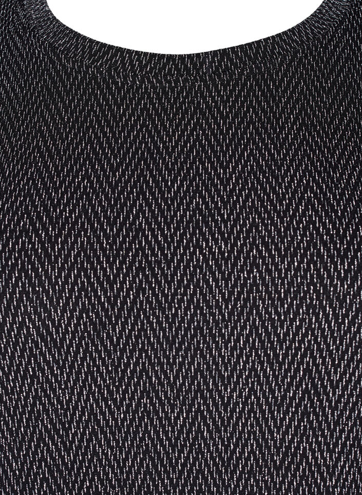 Chemisier avec motif scintillant, Silver ZigZagShimmer, Packshot image number 2