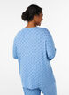 Blouse de nuit en modal avec manches longues, Bleu, Model image number 2