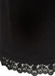 D&eacute;bardeur en maille avec bordure en dentelle, Noir, Packshot image number 3