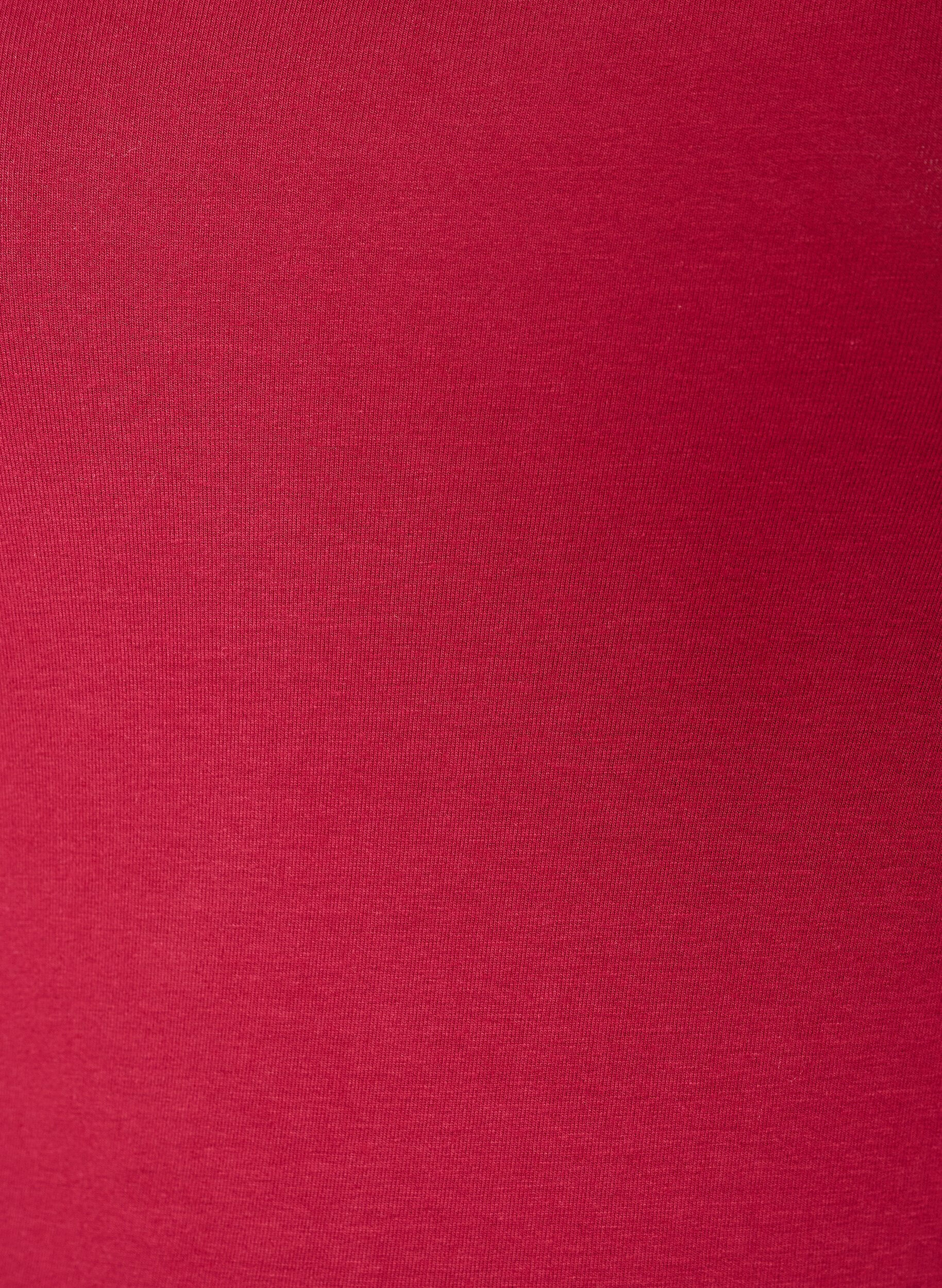 ZizziHaut Basic uni en coton, Bordeaux, Packshot image number 2
