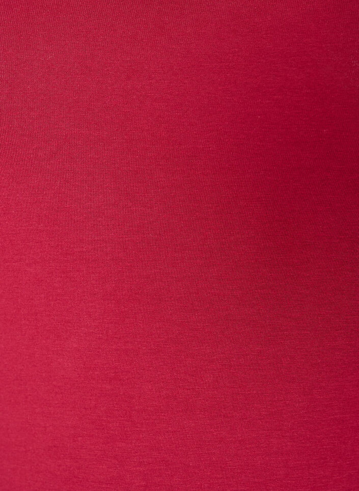 Haut Basic uni en coton, Bordeaux, Packshot image number 2