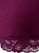 Blouse en jersey avec bordure en dentelle asym&eacute;trique, Violet, Packshot image number 3