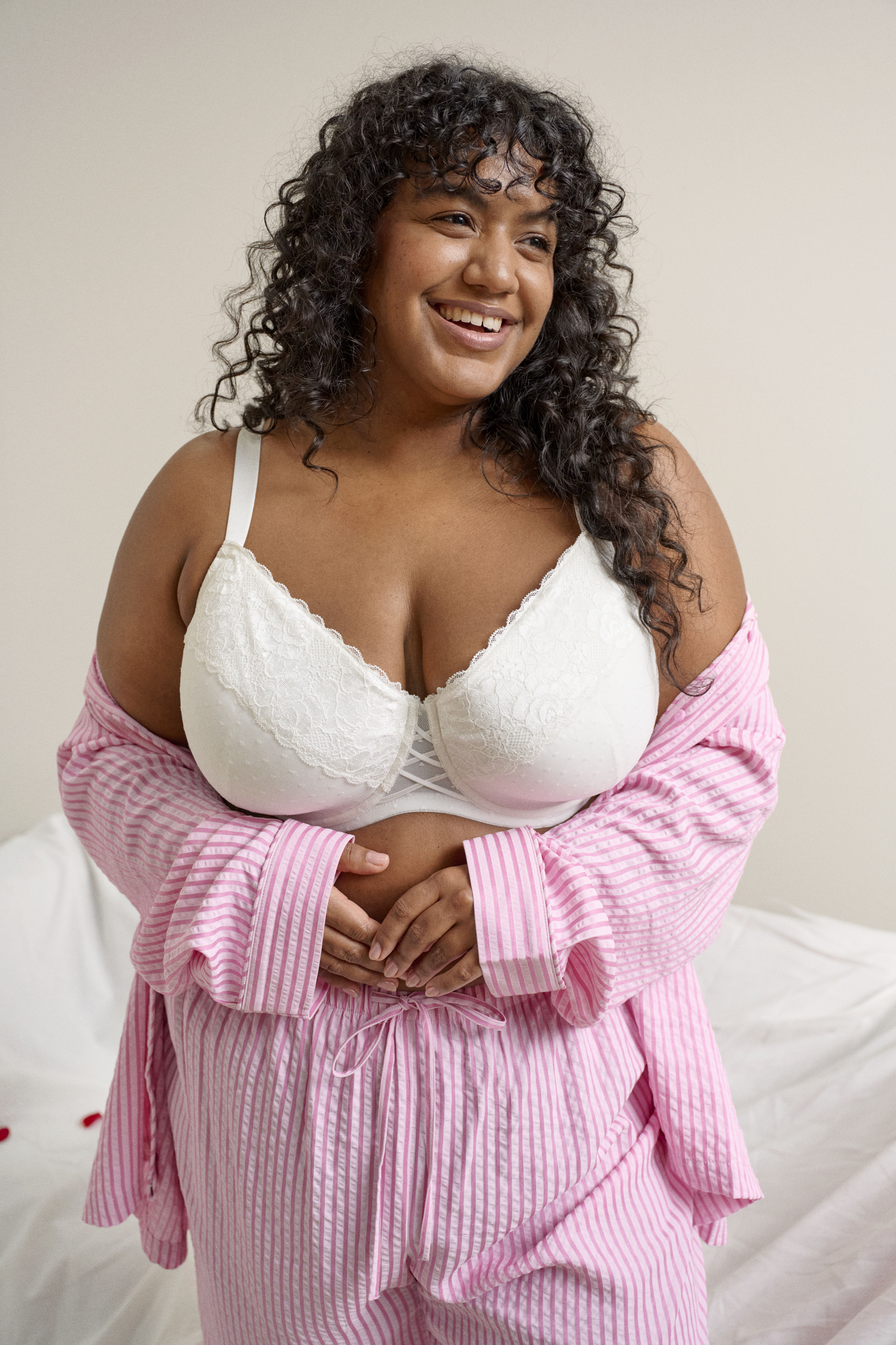 Zizzi Ensemble de nuit ray&eacute;, , Model