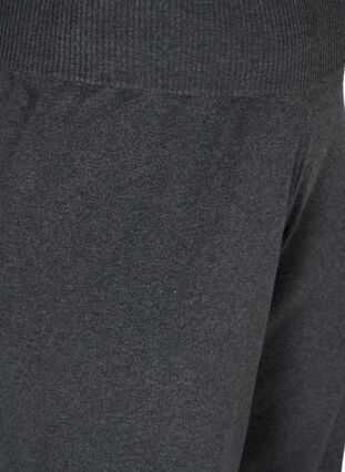 Pantalon en maille mélangé en viscose, Dark Grey Melange, Packshot image number 2