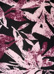 Robe courte fleurie en viscose &agrave; manches 3/4, Noir, Packshot image number 2