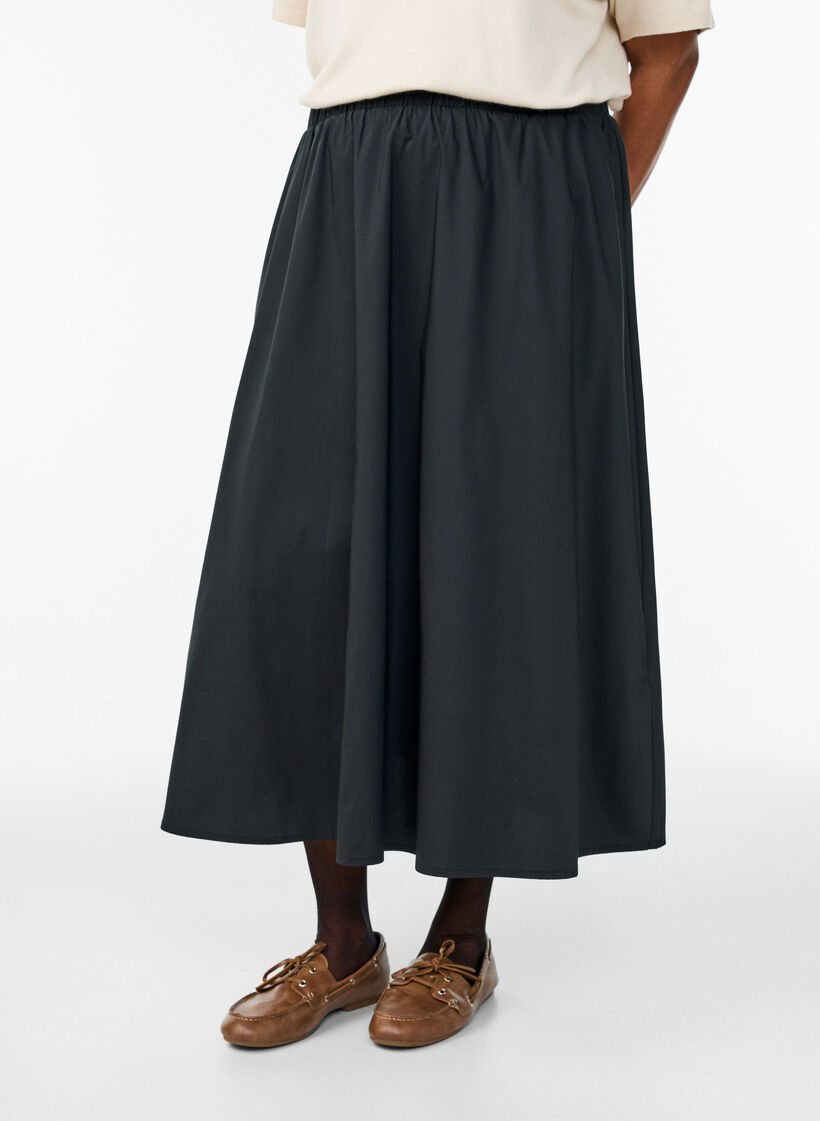 Polo en maille fine &agrave; manches courtes, Beige, Model image number 2