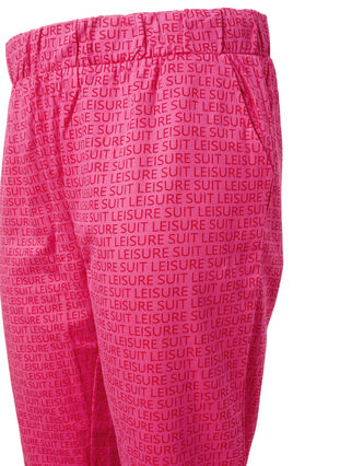 Pantalon de survêtement avec imprimé et poches, Hot Pink AOP, Packshot image number 2
