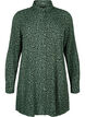 Chemise longue imprimée en viscose, Green AOP, Packshot image number 0