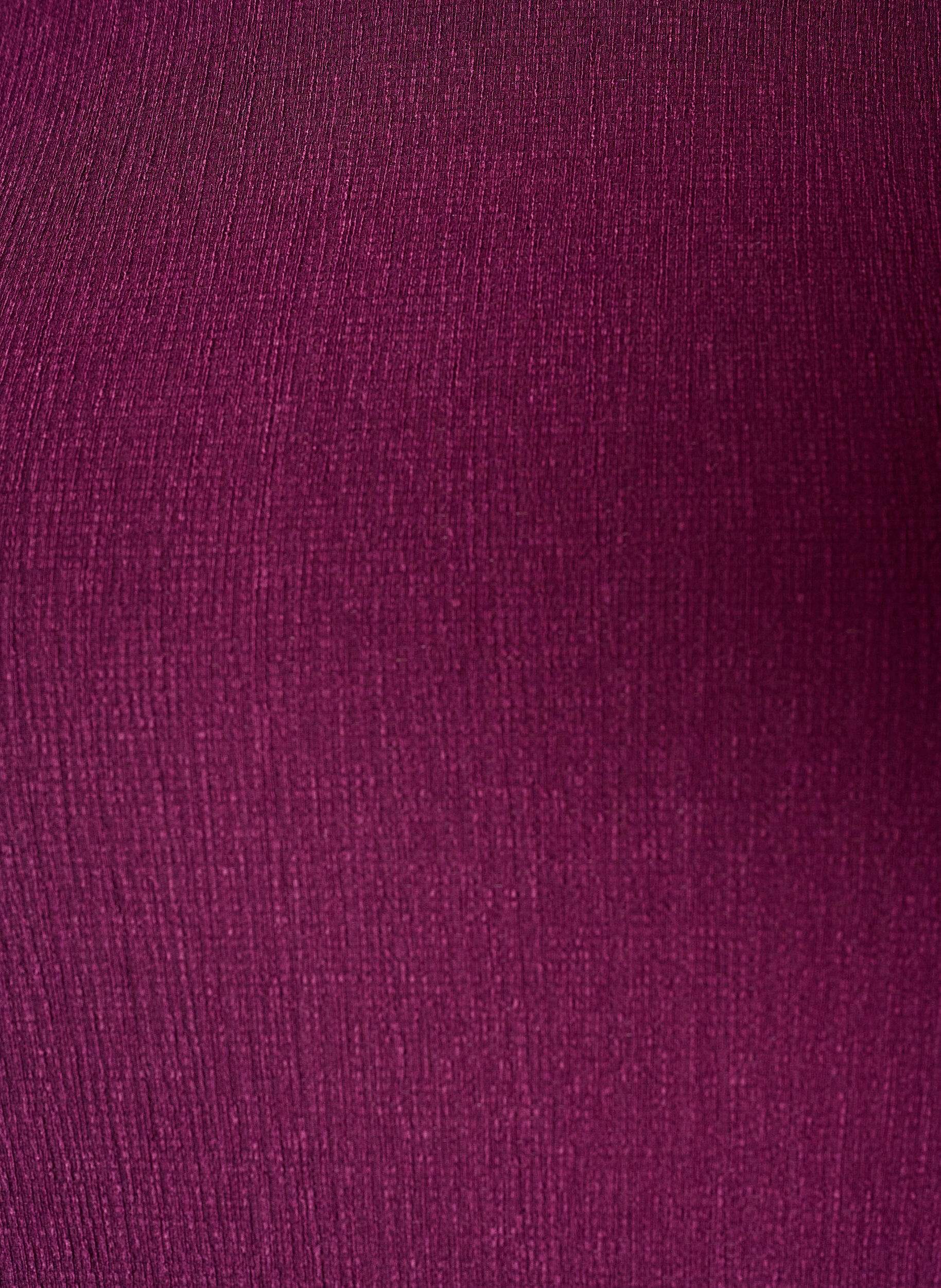 ZizziBlouse en jersey avec bordure en dentelle asym&eacute;trique, Violet, Packshot image number 2
