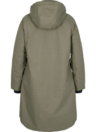 Veste imperméable avec capuche amovible, Dusty Olive, Packshot image number 1