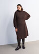 Robe en maille &agrave; col roul&eacute;, Marron, Model image number 0