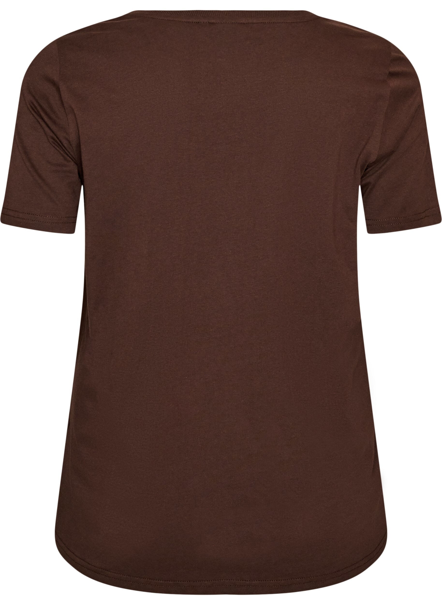 ZizziT-shirt de No&euml;l en coton bio, Marron, Packshot image number 1
