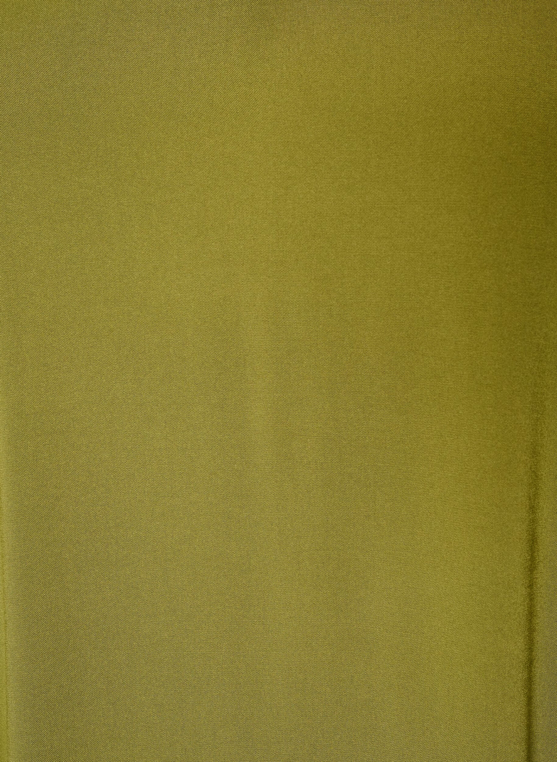 ZizziBlouse en viscose avec col en V et manches longues, Vert, Packshot image number 2