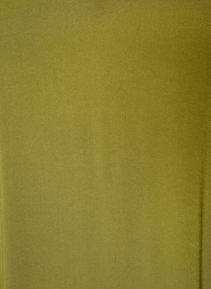 Blouse en viscose avec col en V et manches longues, Vert, Packshot image number 2