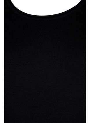 Robe en maille avec manches transparentes, Black, Packshot image number 2