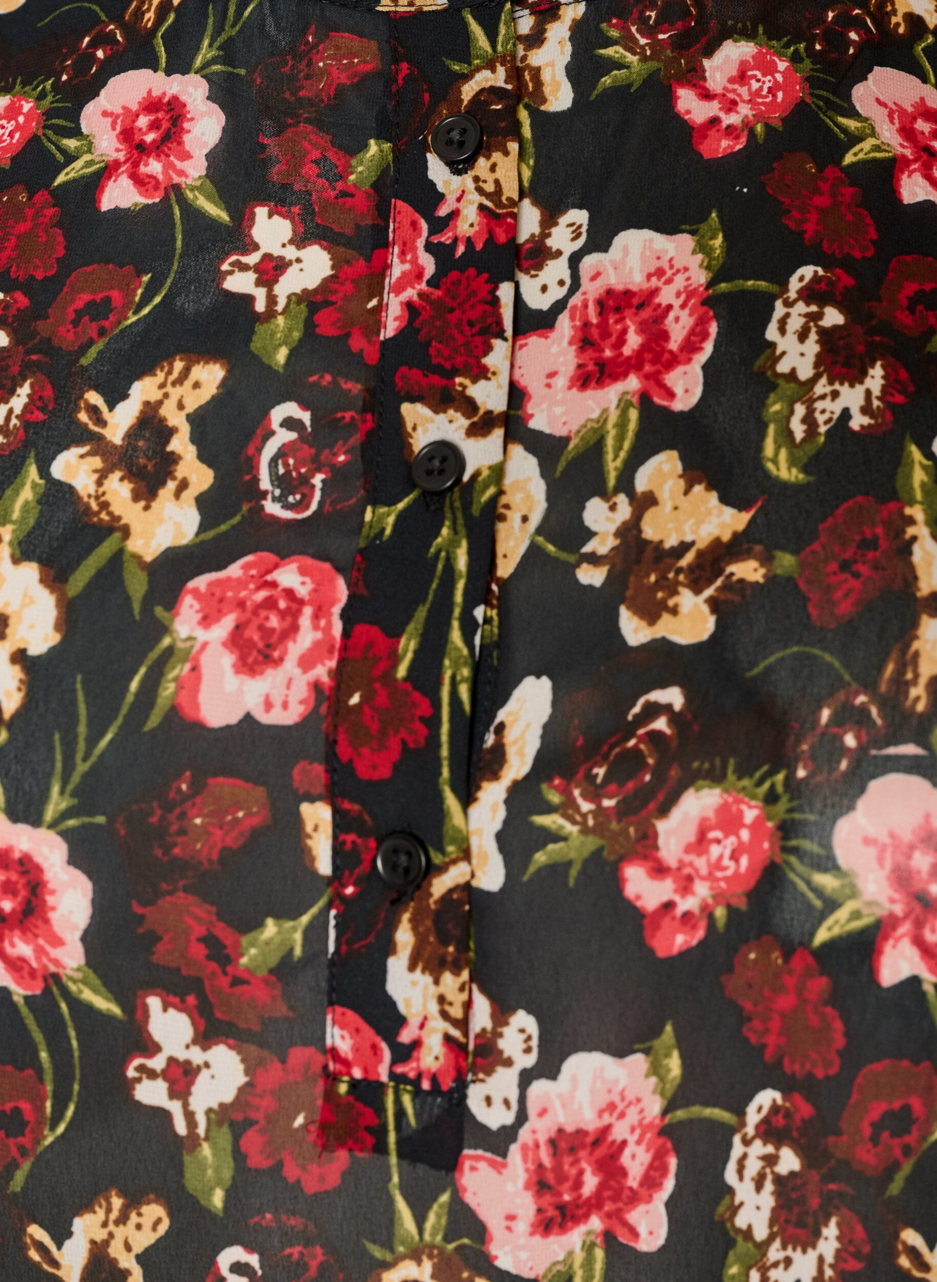 ZizziBlouse avec imprim&eacute; int&eacute;gral et patte de boutonnage courte, Rose, Packshot image number 2