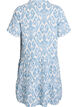 Robe courte &eacute;vas&eacute;e en mousseline de coton, Vanille, Packshot image number 2
