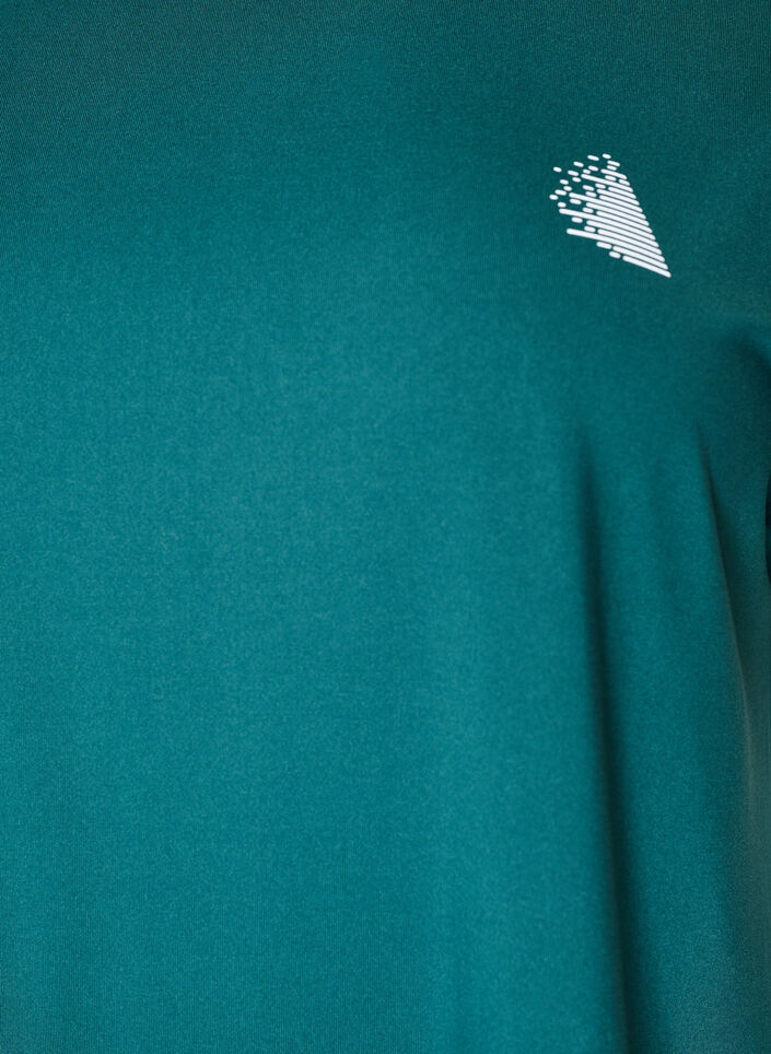 T-shirt de sport couleur unie, Vert, Packshot image number 2