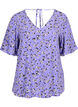 Blouse en viscose à fleurs avec détails dans le dos , Lilac Flower Print, Packshot image number 0