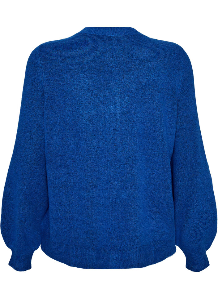 Cardigan en maille douce avec boutons dor&eacute;s, Turquoise, Packshot image number 1