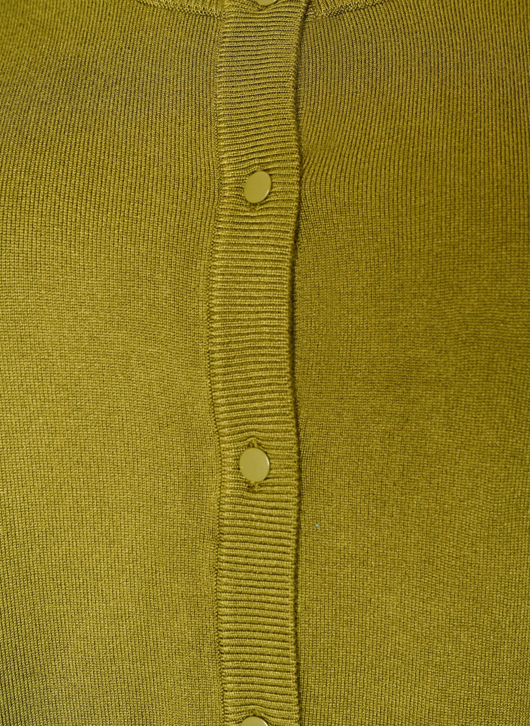 ZizziCardigan en tricot avec col rond et boutons, Vert clair, Packshot image number 2