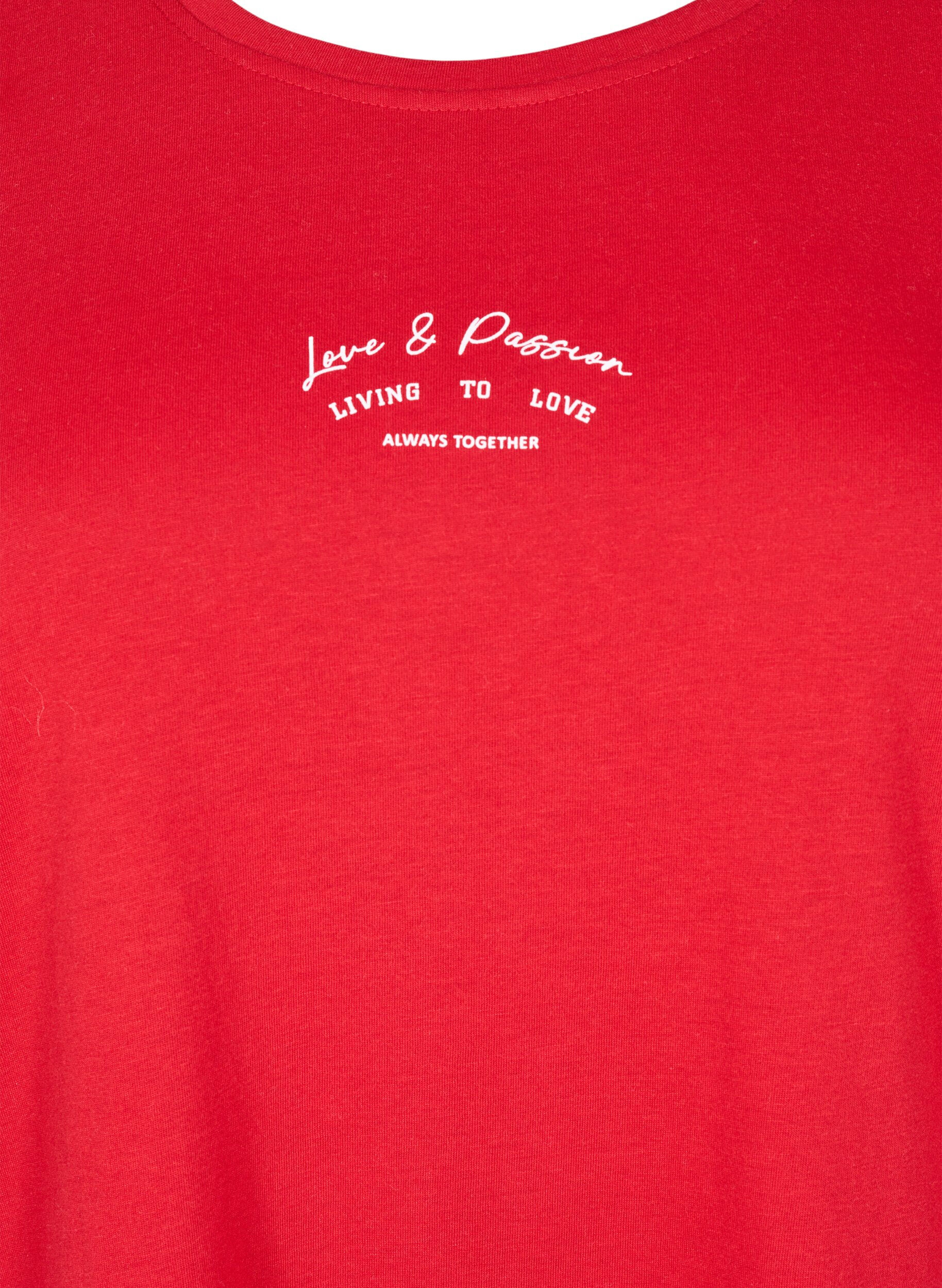 Zizzi FLASH &ndash; T-shirt avec motif, Rouge, Packshot image number 2