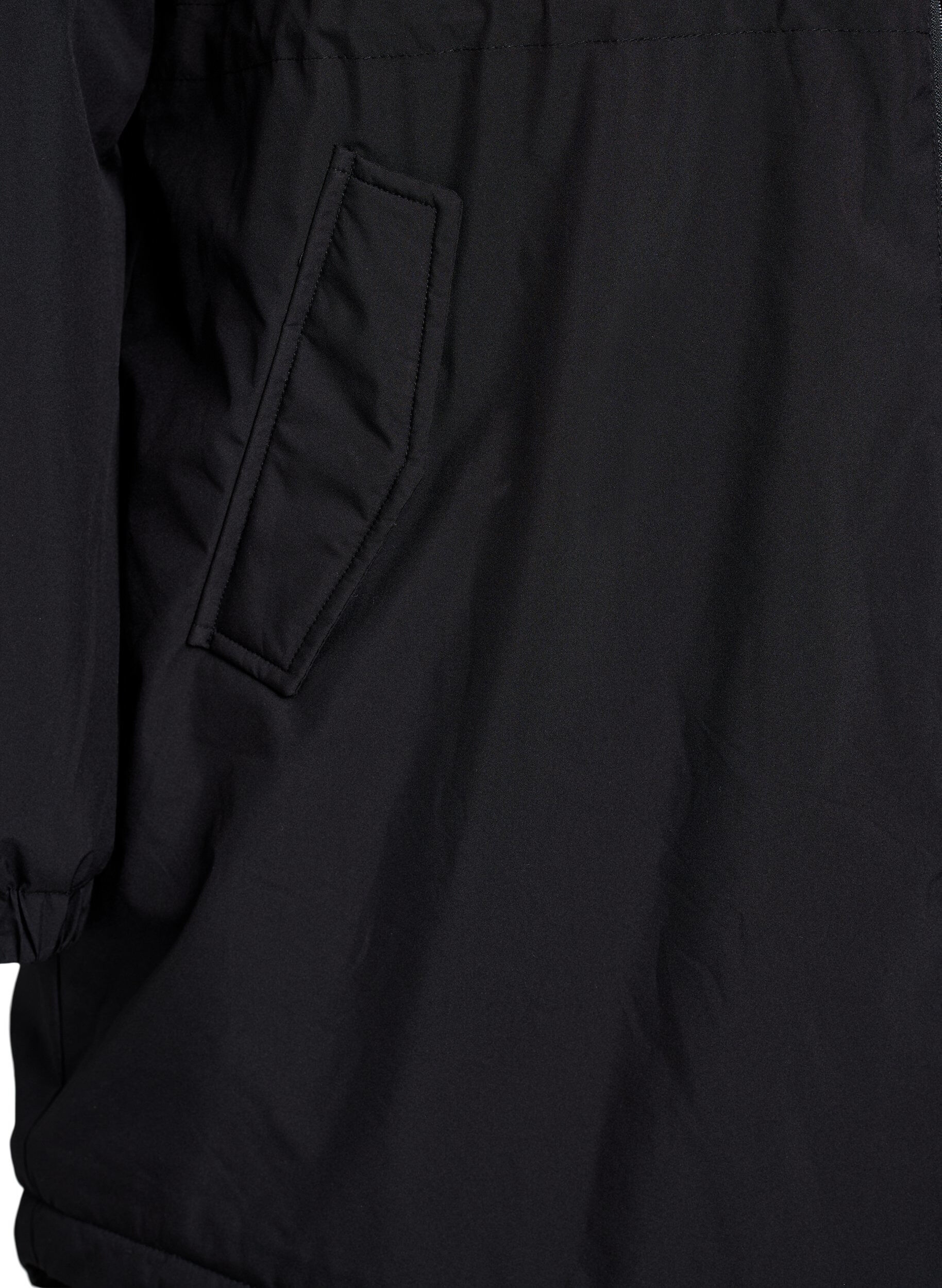 ZizziParka matelass&eacute;e l&eacute;g&egrave;re &agrave; capuche, Noir, Packshot image number 3
