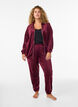 Pantalon ample en velours, Bordeaux fonc&eacute;, Model image number 0