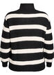 Pull en tricot avec col haut et fermeture &eacute;clair, Noir, Packshot image number 1