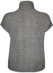 Gilet en maille &agrave; col montant et fermeture zipp&eacute;e, Gris, Packshot image number 1