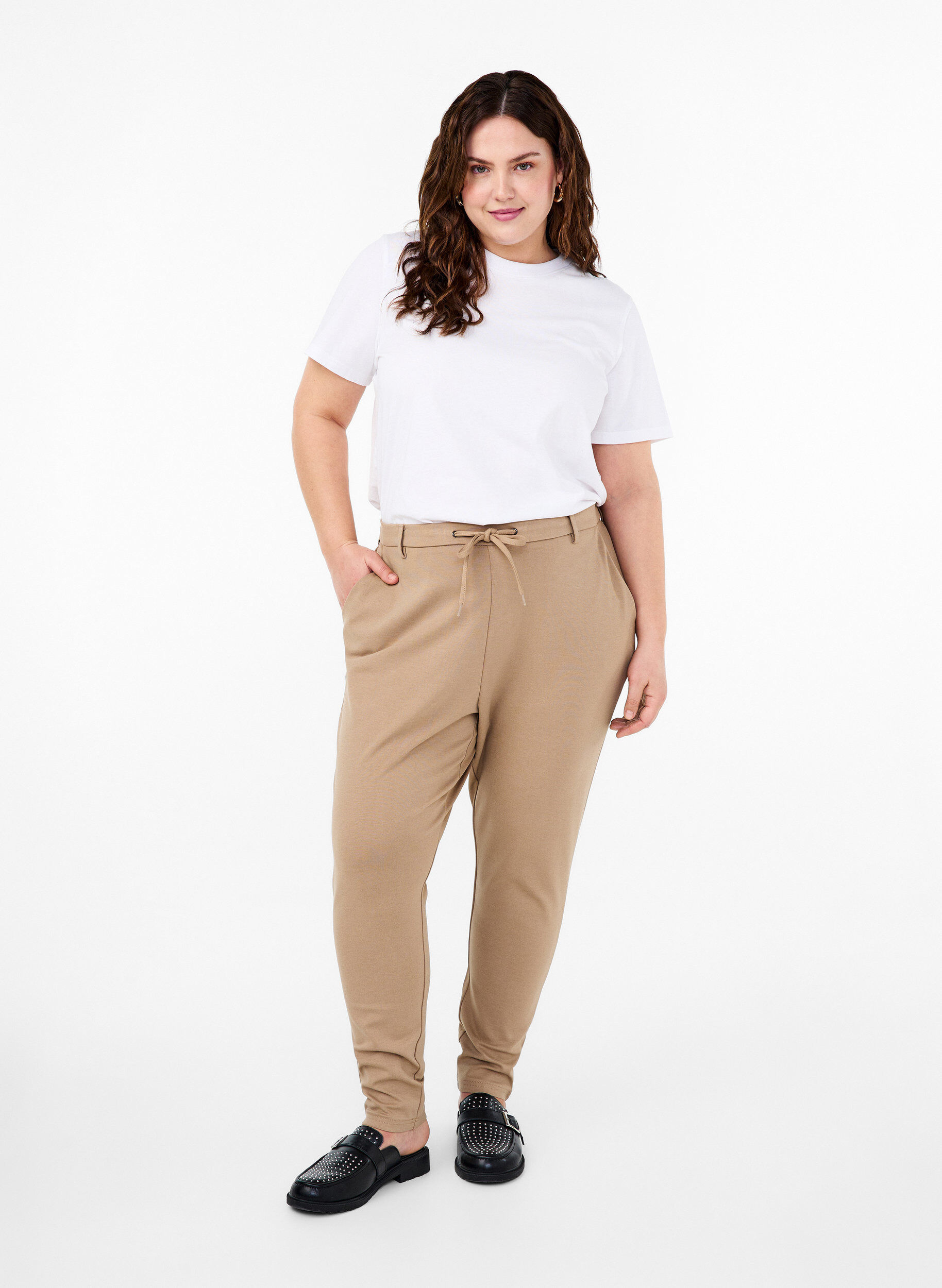 ZizziPantalon Maddison, Beige, Model image number 0