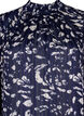 Blouse imprimée à smock, Blue Leaf AOP, Packshot image number 2