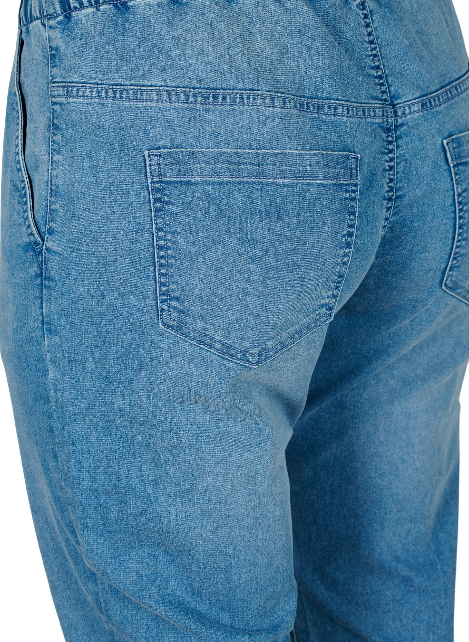 ZizziPantalon de jogging en denim avec des poches, Bleu Clair, Packshot image number 3