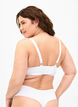 Soutien-gorge moulé avec résille, Blanc, Model image number 1