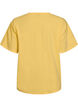 T-shirt en coton bio avec un petit motif sur le devant, Jaune, Packshot image number 1