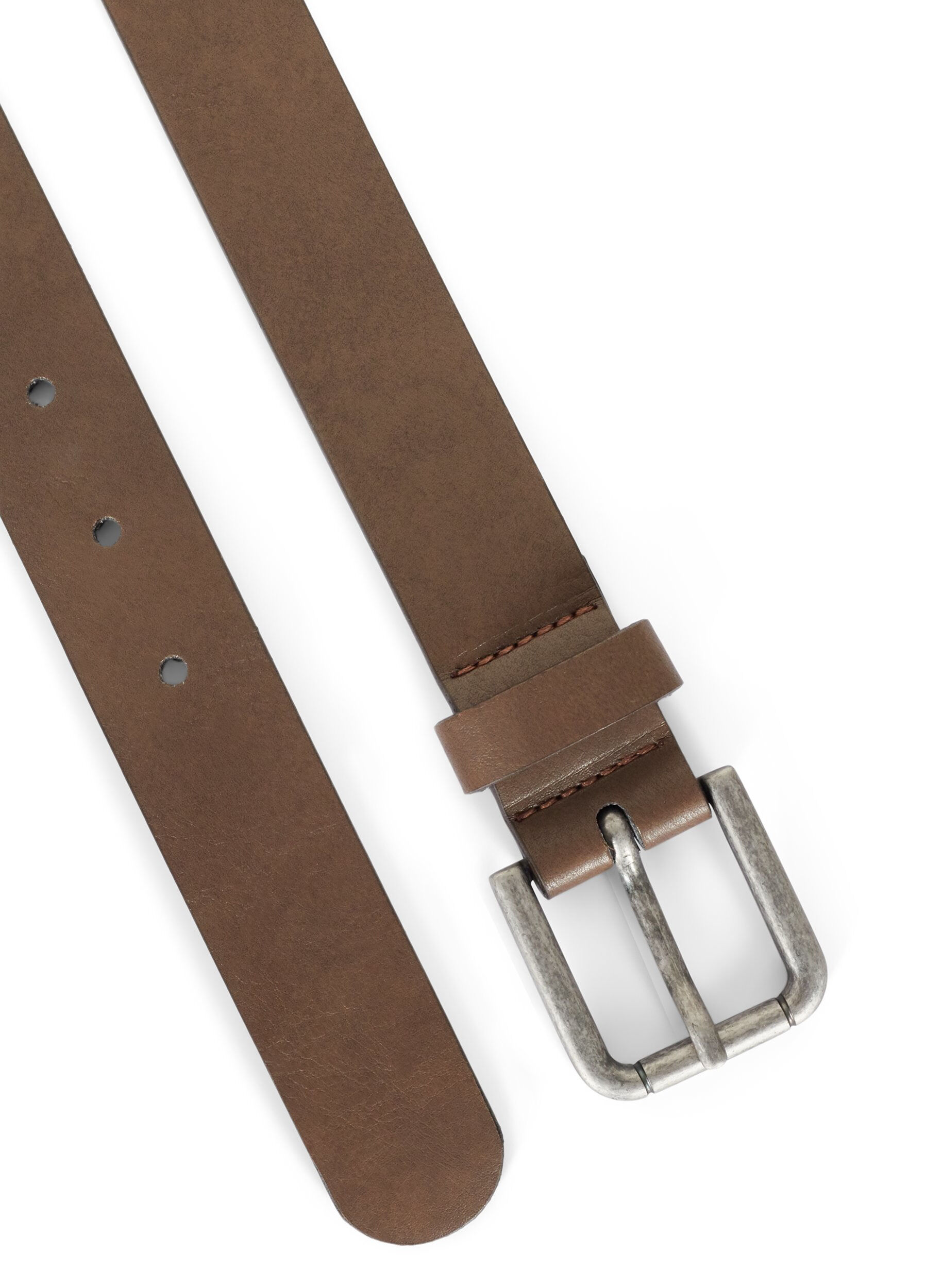 Zizzi Ceinture marron en simili cuir, Bracken, Packshot image number 2