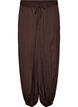 Pantalon ballon textur&eacute; avec ceinture &eacute;lastique, Marron, Packshot image number 0