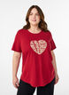 T-shirt imprim&eacute;, Rouge, Model image number 0