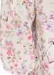 Blouse en viscose &agrave; imprim&eacute; floral et manches 3/4, Vanille, Packshot image number 3