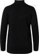 Pull en viscose avec col haut et fermeture éclair, Black, Packshot image number 1