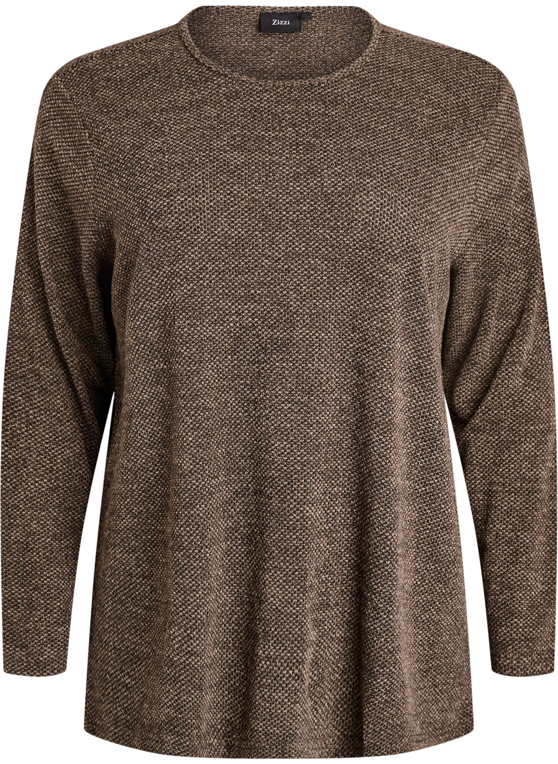 Blouse &agrave; manches longues avec texture