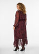 Robe maxi avec imprim&eacute; floral et smocks, Bordeaux fonc&eacute;, Model image number 1