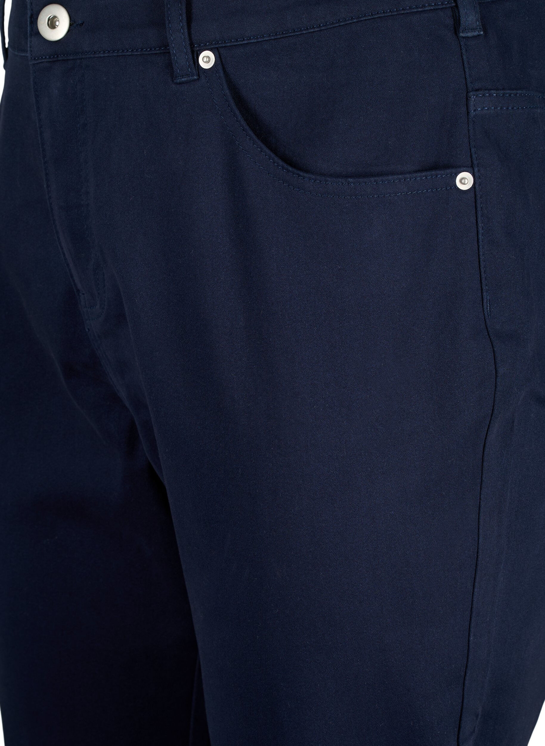 Zizzi  Pantacourts taille haute avec broderie anglaise, Night Sky, Packshot image number 2