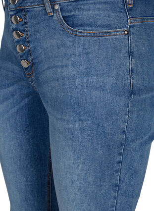 Jeans Sanna avec une coupe super slim et une fermeture à boutons, Blue denim, Packshot image number 2