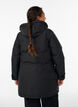 Parka d&eacute;perlante &agrave; capuche et d&eacute;tails fonctionnels, Noir, Model image number 2