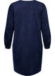 Robe courte en velours avec poches, Medieval Blue, Packshot image number 1