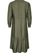 Robe en viscose avec broderies et volants &eacute;tag&eacute;s, Vert, Packshot image number 1