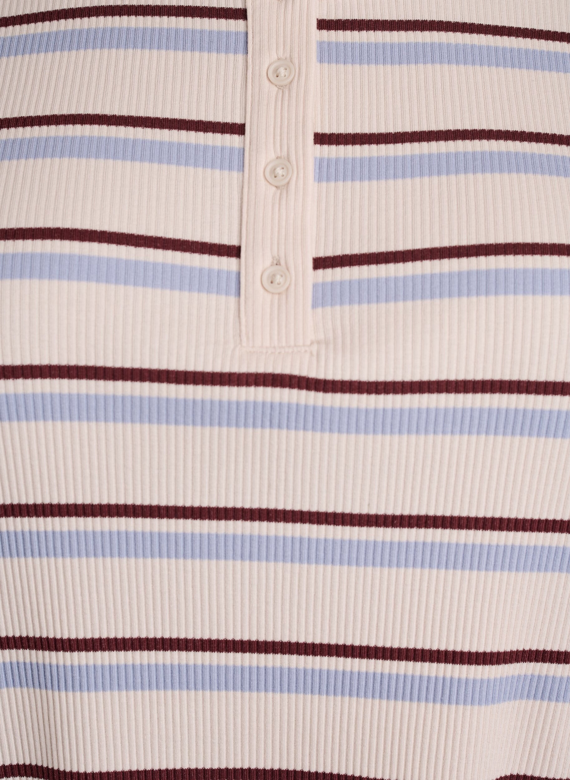 ZizziT-shirt c&ocirc;tel&eacute; &agrave; rayures et d&eacute;tail boutonn&eacute;, Mauve, Packshot image number 2